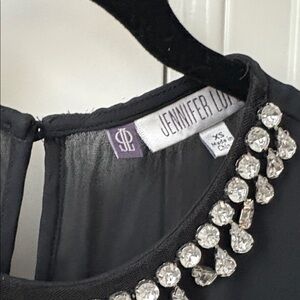 Jennifer Lopez Black Top with Crystal Accents. Never worn.